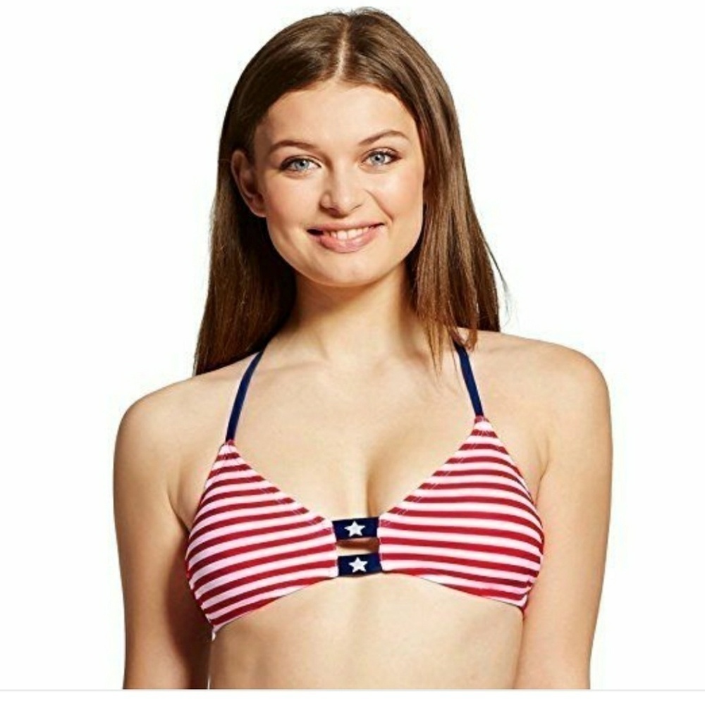 PATRIOT flag Xhilaration swimwear top‎